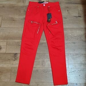 2APM
red pant/jeans skinny cargo style 29x30